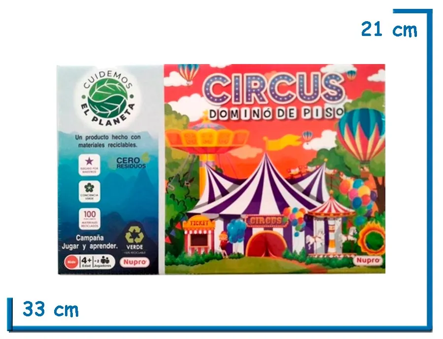 CIRCUS DOMINO DE PISO CUIDEMOS EL PLANETA