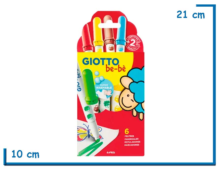 GIOTTO BEBE MARCADORES X6