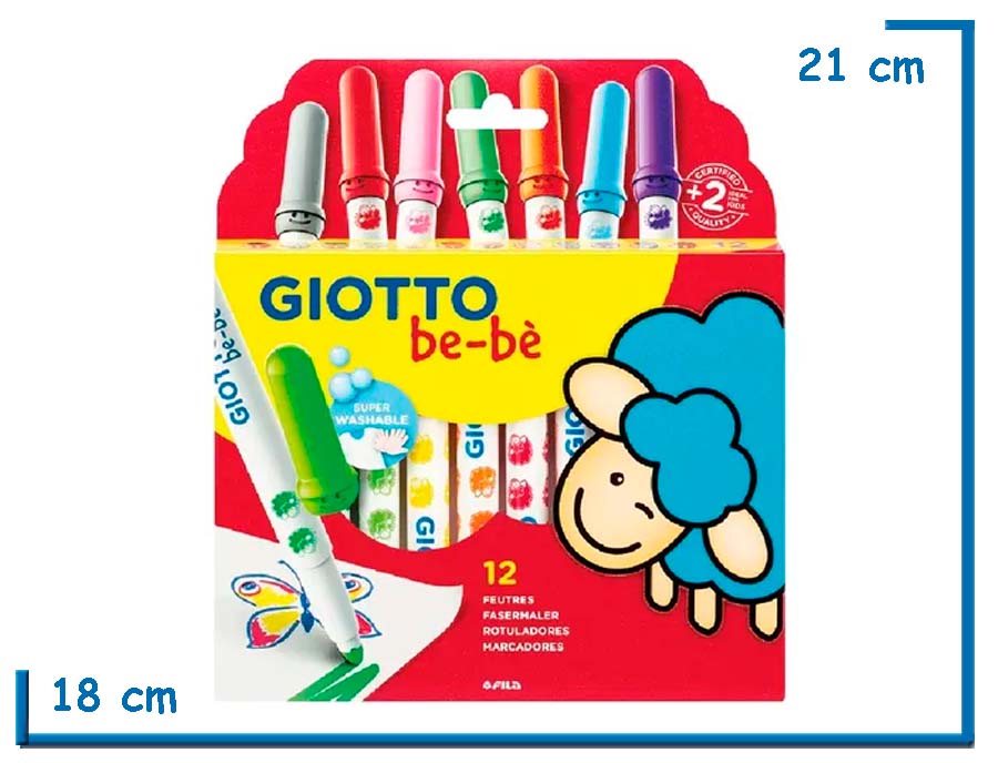 GIOTTO BEBE MARCADORES X12