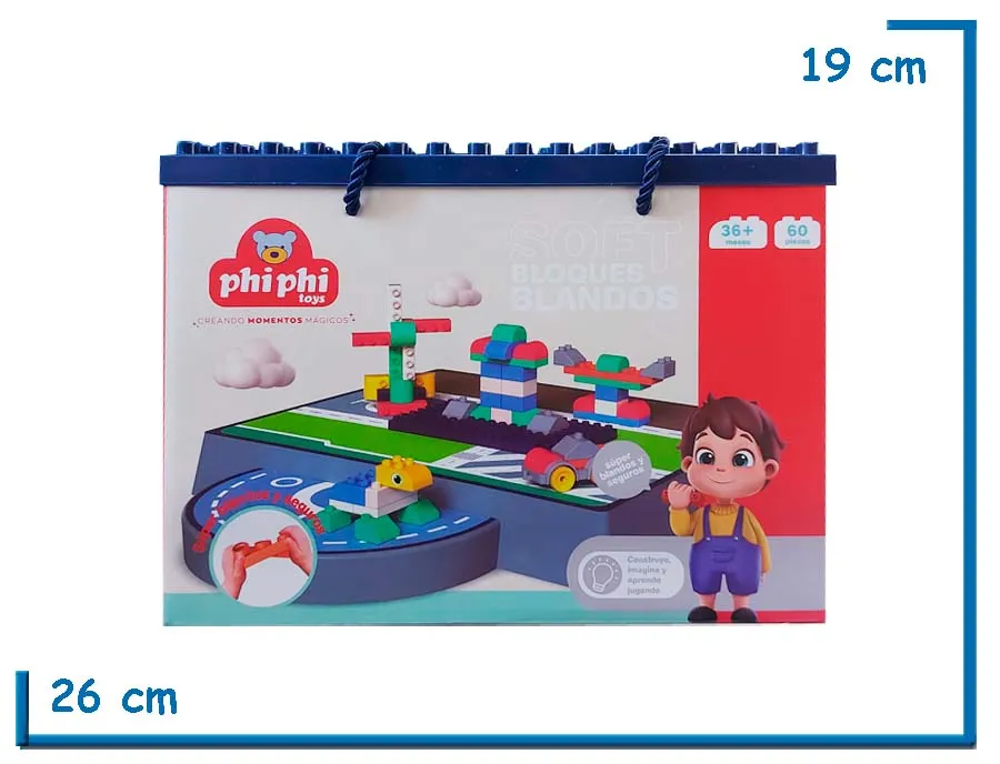 SOFT BLOQUES BLANDOS 60PZS EN CAJA