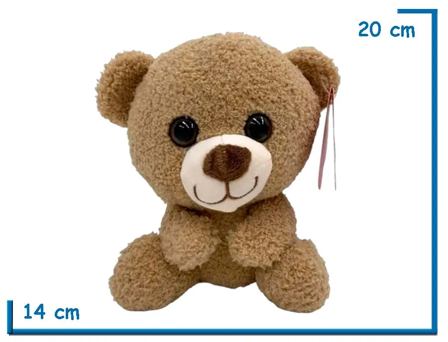 PELUCHE ANIMALITOS OSO MARRON 20CM