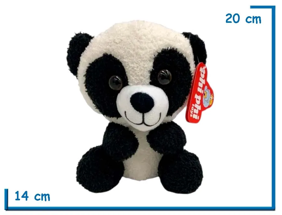 PELUCHE ANIMALITOS OSO PANDA 20CM