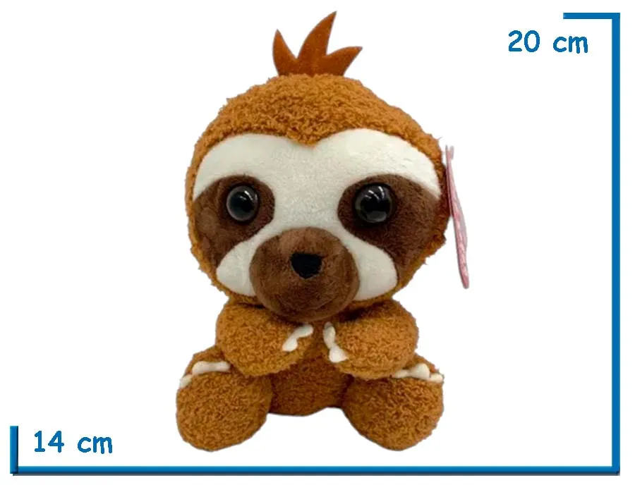 PELUCHE ANIMALITOS PEREZOSO 20CM