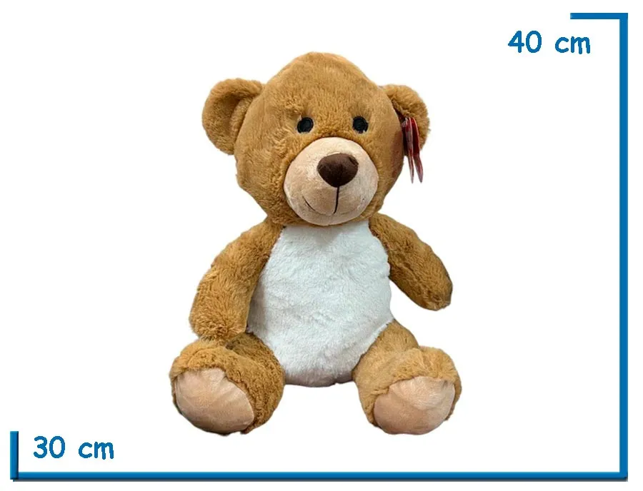 PELUCHE OSO MARRON CLARO 40CM