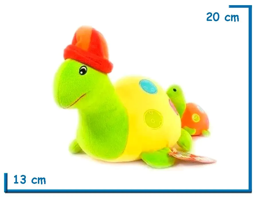 PELUCHE MAMA TORTUGA CON 1 HIJO 23CM