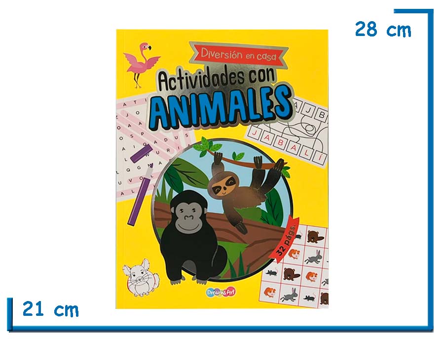 L.DIVERSION EN CASA ACTIVIDADES CON ANIMALES AMARILLO