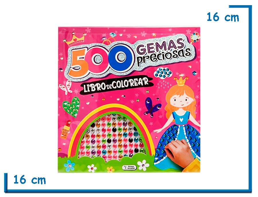 L.500 GEMAS PRECIOSAS LIBRO DE COLOREAR PRINCESA