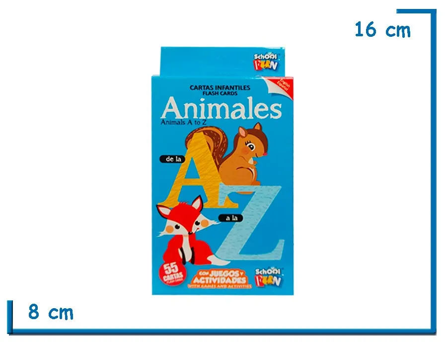 CARTAS INFANTILES ANIMALES DE LA A A LA Z ESPA¥OL INGLES