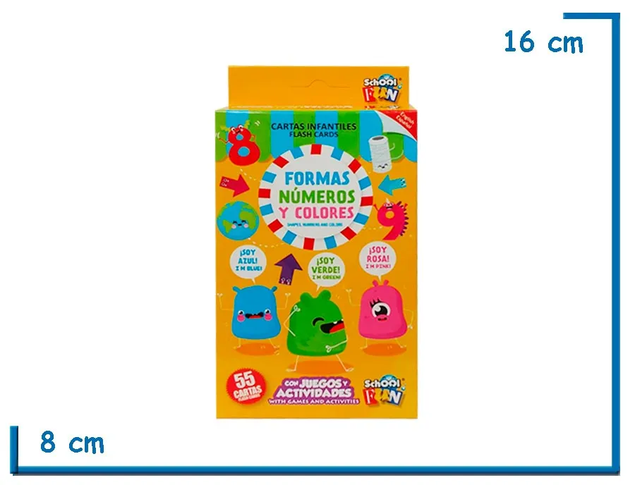 CARTAS INFANTILES FORMAS NUMEROS Y COLORES ESPA¥OL INGLES
