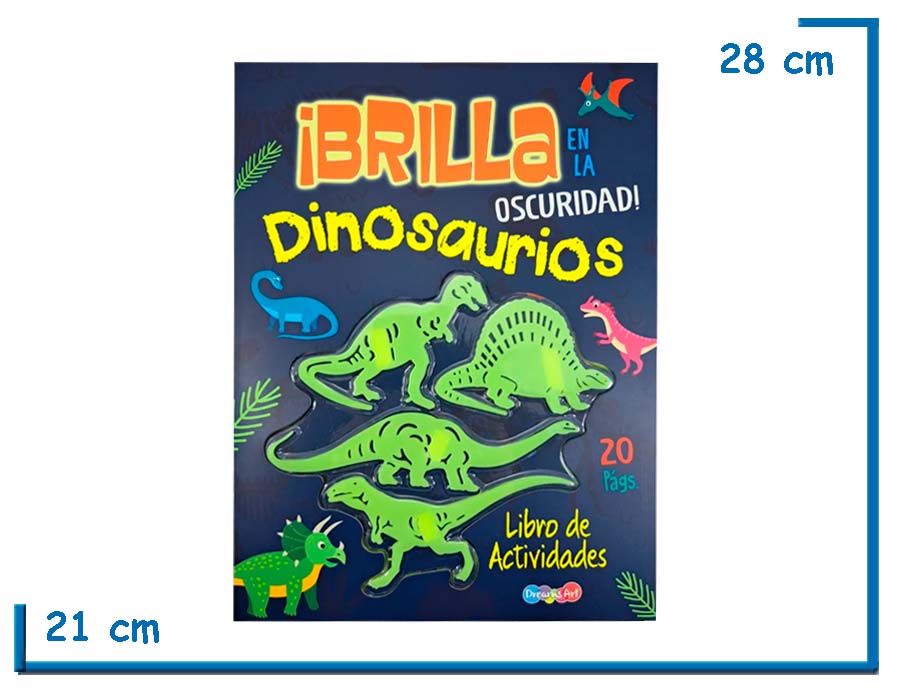 L.BRILLA EN LA OSCURIDAD DINOSAURIOS LIBRO DE ACTIVIDADES
