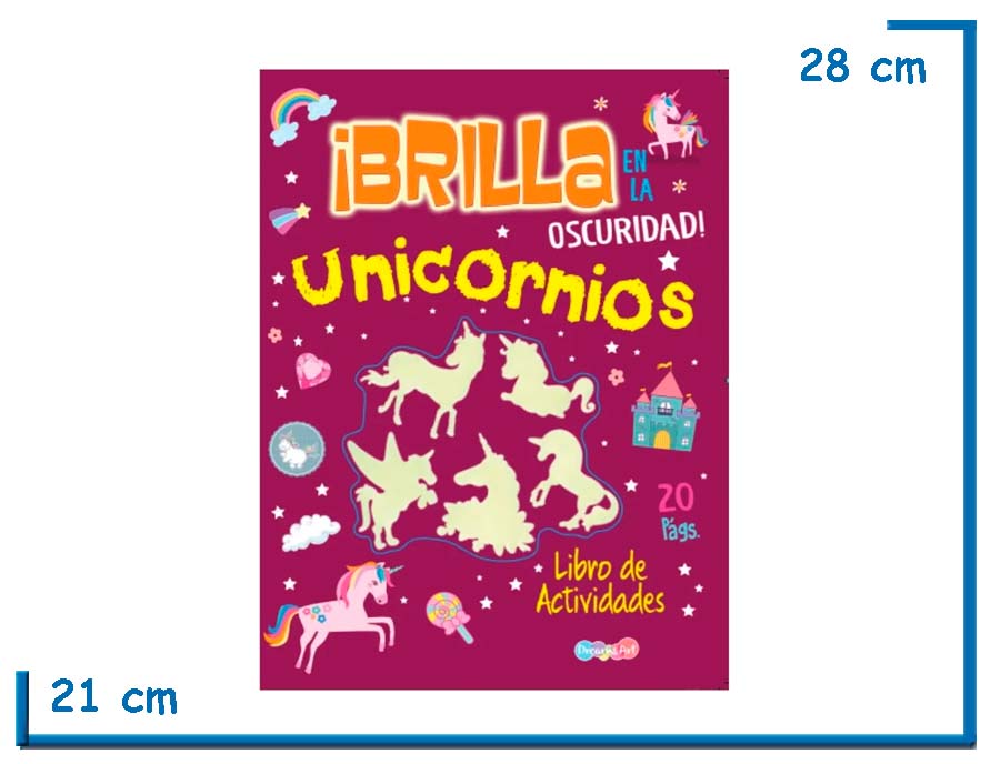L.BRILLA EN LA OSCURIDAD UNICORNIOS LIBRO DE ACTIVIDADES
