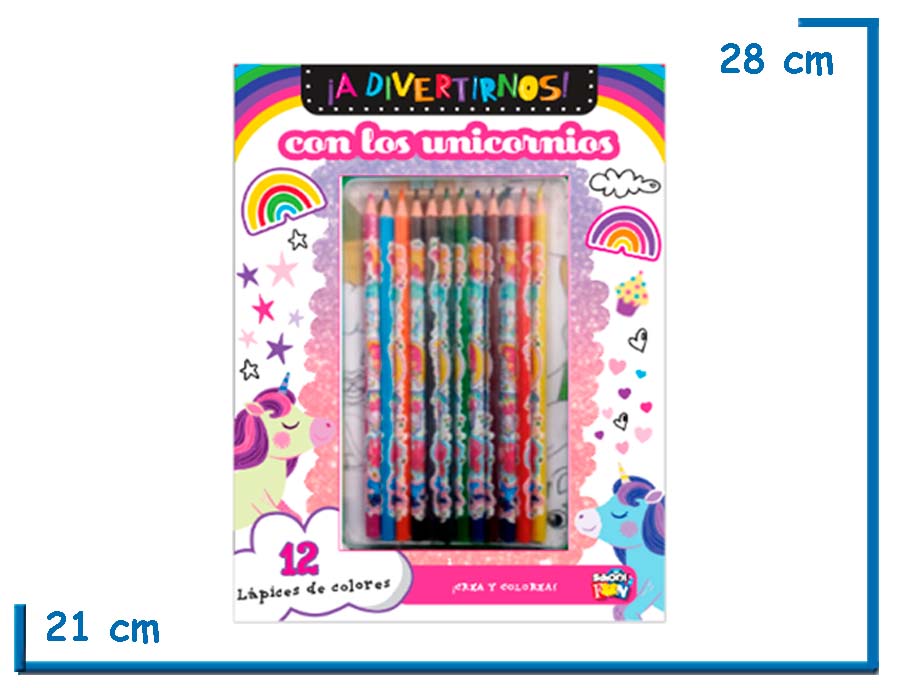 L.A DIVERTIRNOS CON LOS UNICORNIOS CON LAPICES DE COLORES