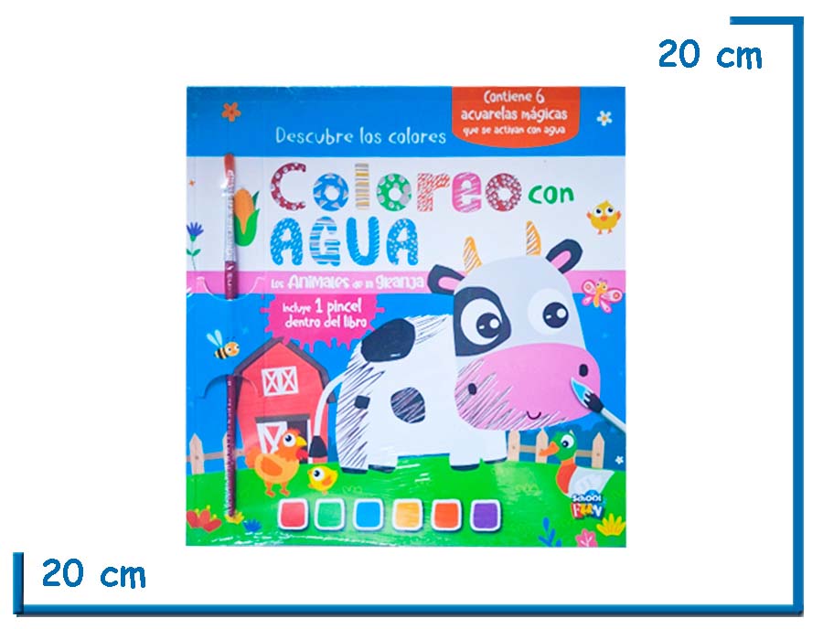 L.COLOREO CON AGUA LOS ANIMALES DE LA GRANJA