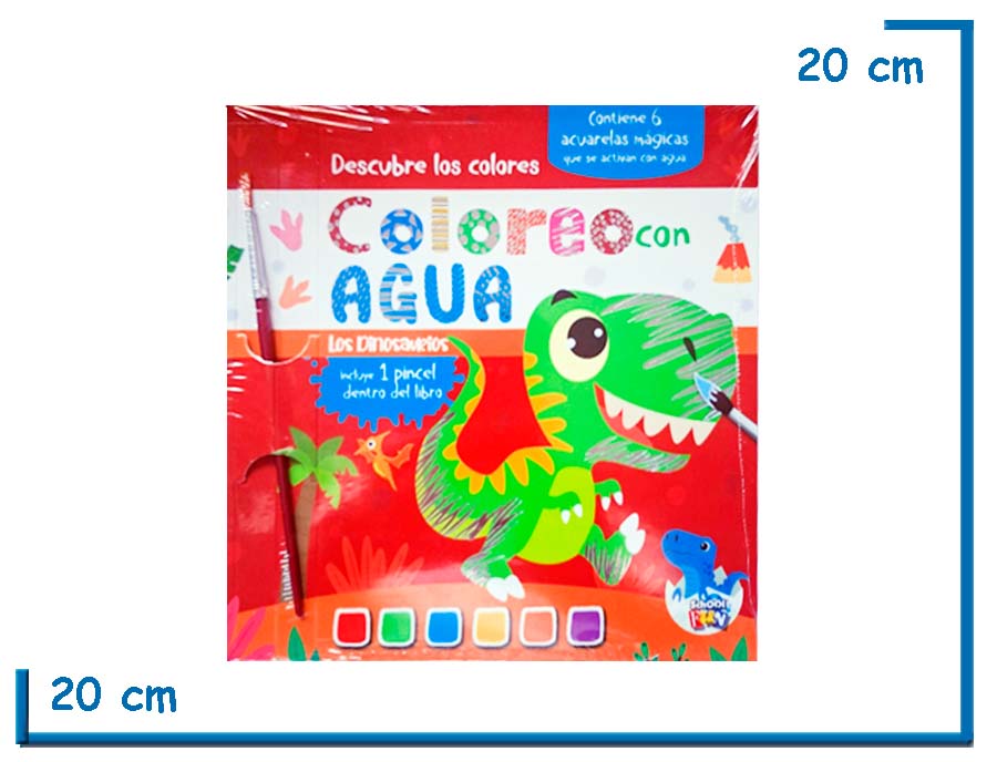 L.COLOREO CON AGUA LOS DINOSAURIOS