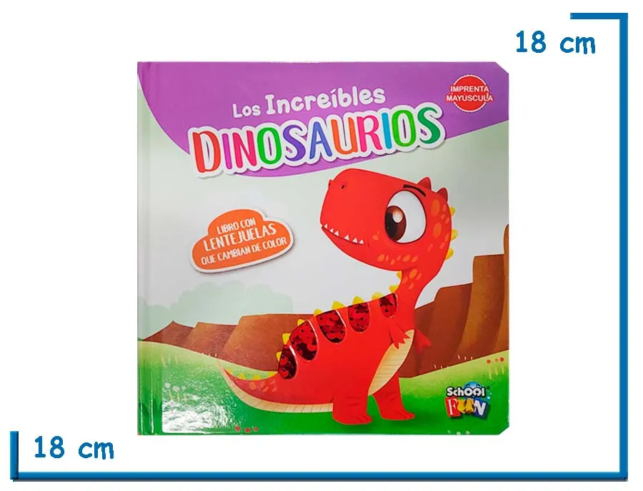 L.LENTEJUELAS LOS INCREIBLES DINOSAURIOS
