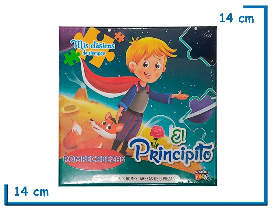 LIBRO MIS CLASICOS DE SIEMPRE EL PRINCIPITO CON 3 ROMPECABEZAS