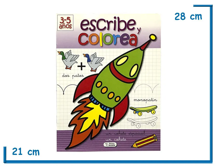 L.ESCRIBE Y COLOREA COHETE