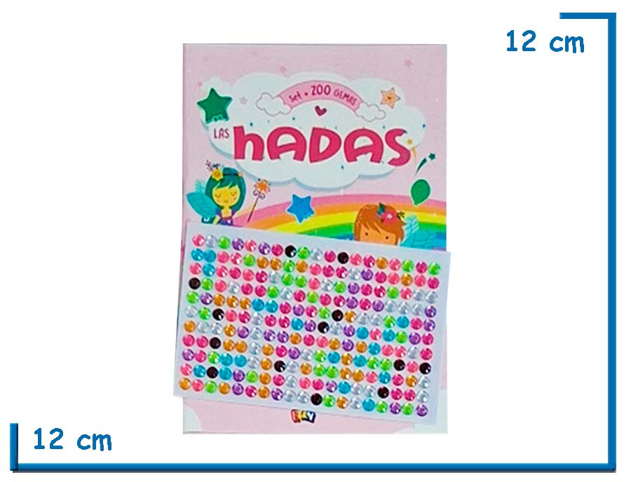 L.SET PARA COLOREAR 200 GEMAS PRECIOSAS LAS HADAS