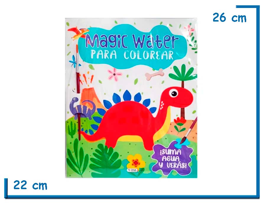 L.MAGIC WATER PARA COLOREAR DINOSAURIO CON PINCEL (EX PL0196)