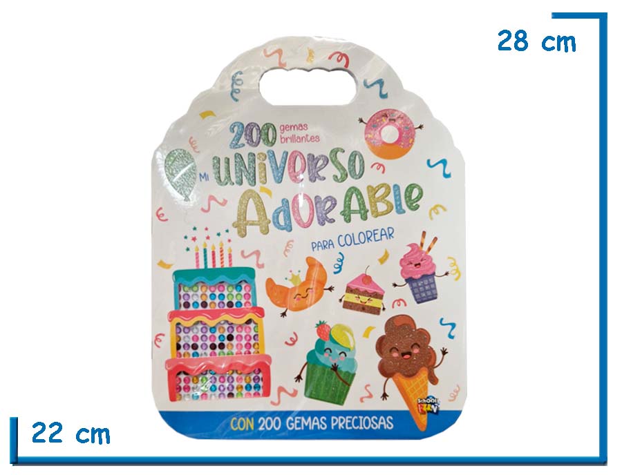 L.200 GEMAS BRILLANTES MI UNIVERSO ADORABLE PARA COLOREAR