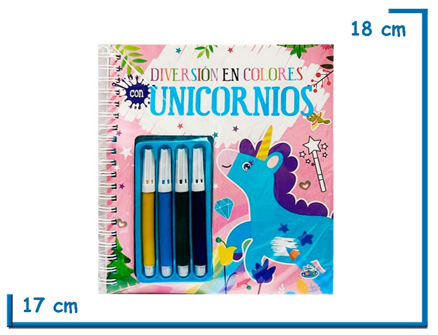 L.DIVERSION EN COLORES CON UNICORNIOS CON MARCADORES