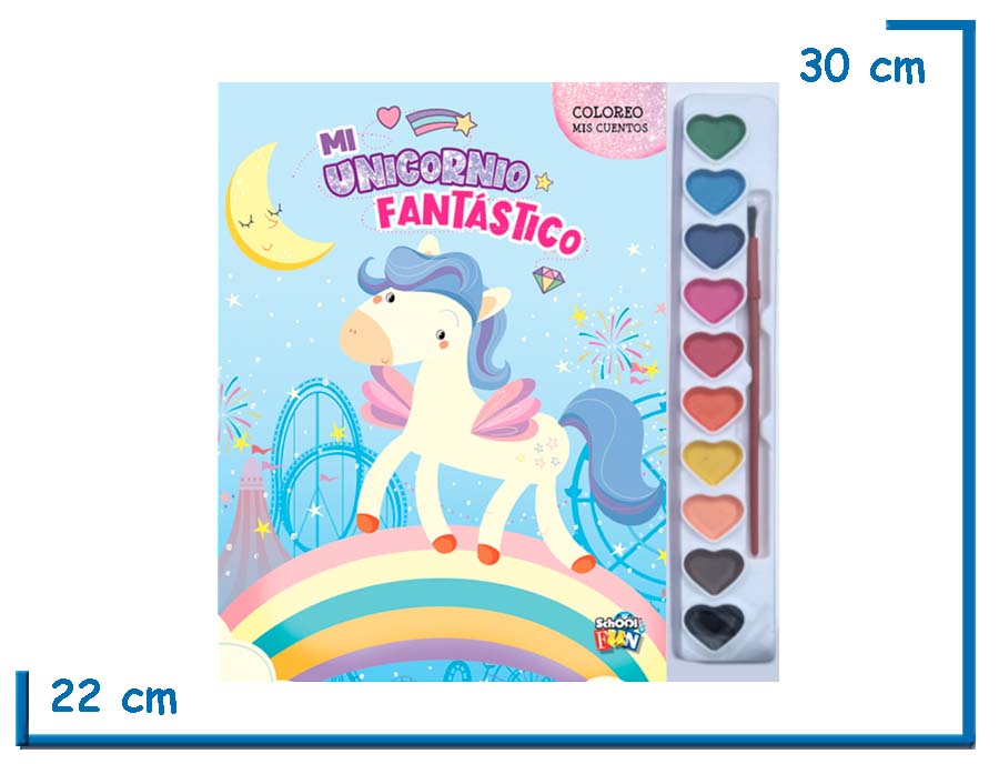 L.COLOREO MIS CUENTOS MI UNICORNIO FANTASTICO CON ACUARELAS