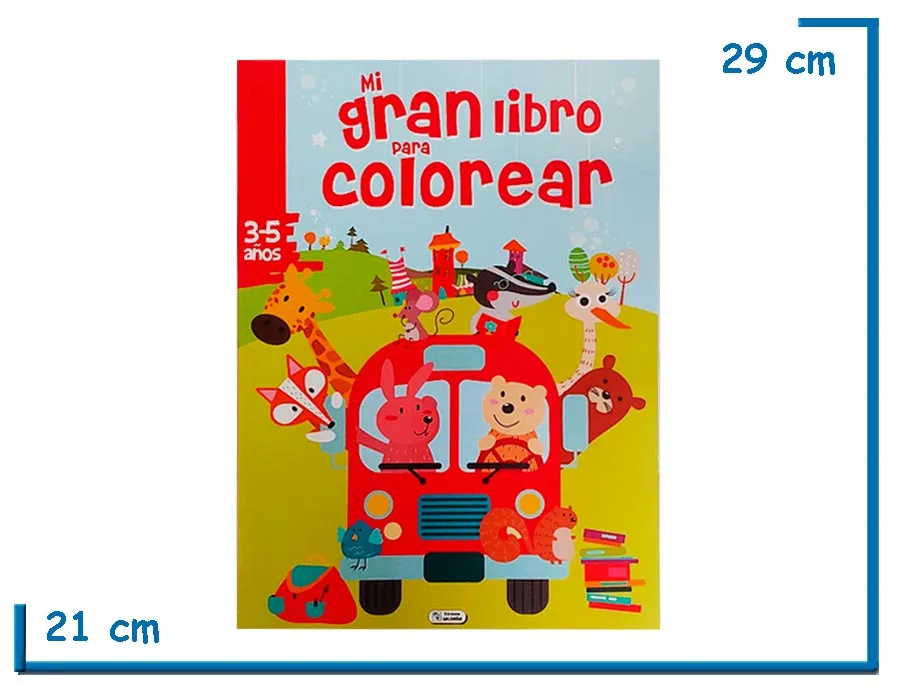 L.MI GRAN LIBRO PARA COLOREAR BUS 3-5 A¥OS