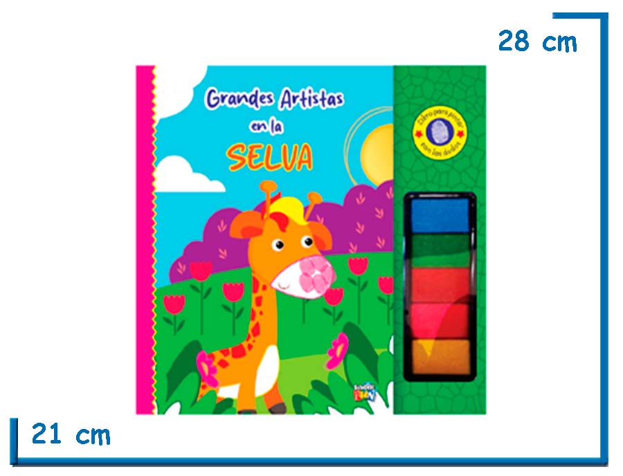 L.GRANDES ARTISTAS EN LA SELVA PINTA CON LOS DEDOS