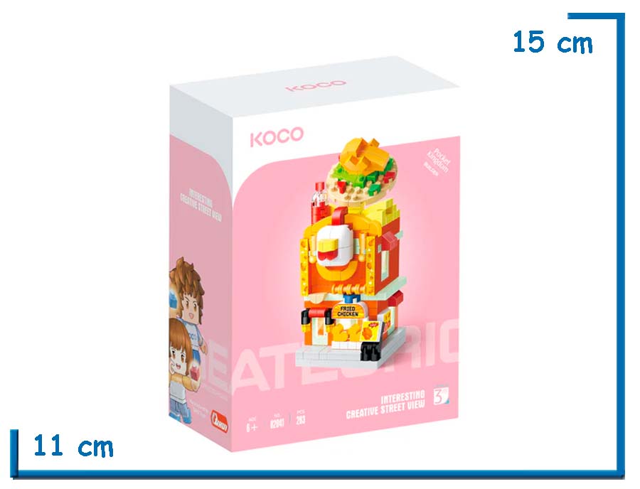 KOCO INTERESTING CREATIVE STREET VIEW FRIED CHICKEN SHOP 283 PZS