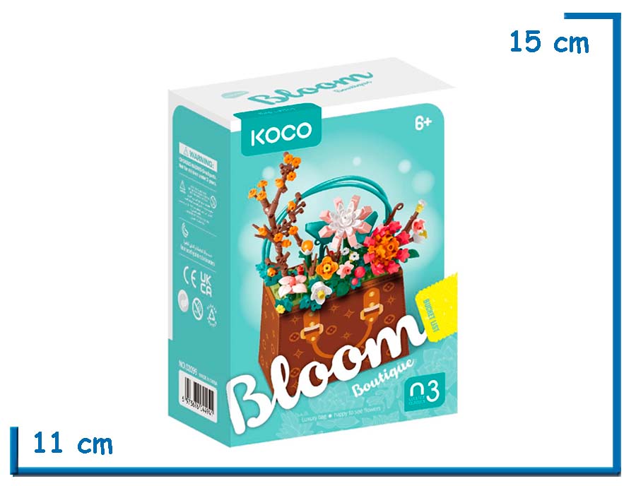 KOCO BLOOM BOUTIQUE LUXURY BAG HAPPY TO SEE FLOWERS 267 PZS