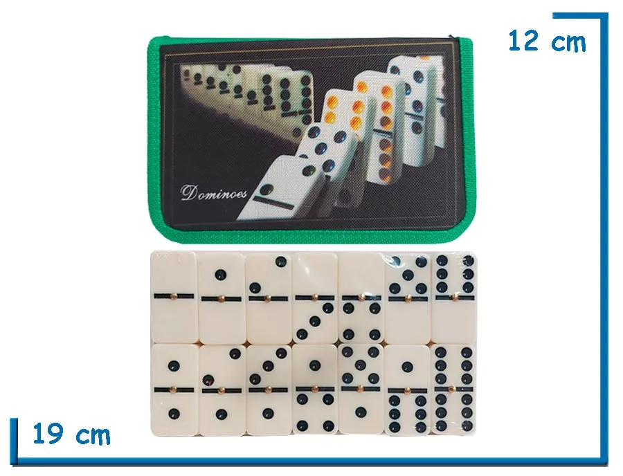 DOMINO EN CARTUCHERA VERDE