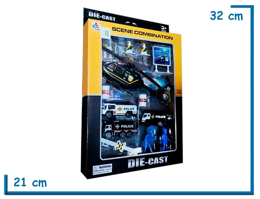 SCENE COMBINATION POLICIA DIE-CAST