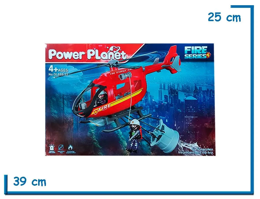 POWER PLANET FIRE SERIES HELICOPTERO DE RESCATE