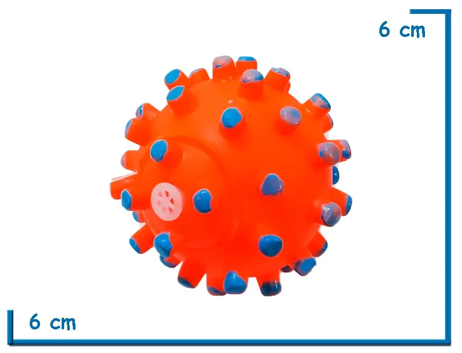 PELOTA NARANJA CON CHIFLE Y PICOS