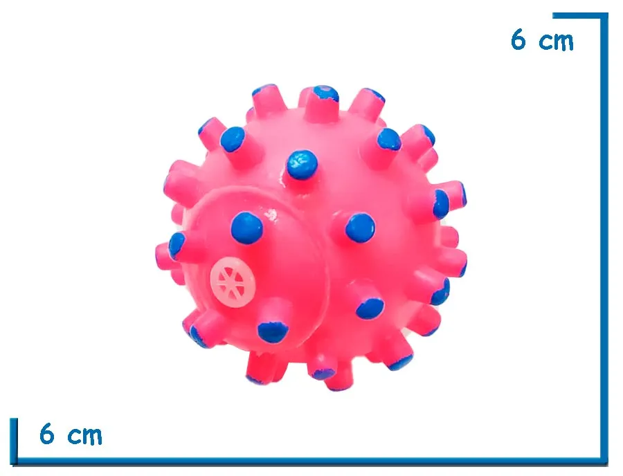 PELOTA ROSA CON CHIFLE Y PICOS