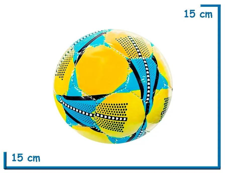 PELOTA DE FUTBOL N°2 AMARILLA CON ESTRELLAS
