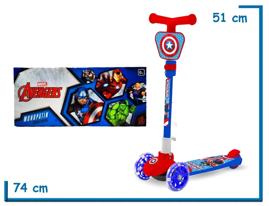 AVENGERS MONOPATIN CAPITAN AMERICA PLEGABLE