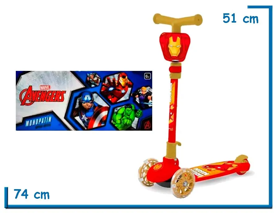 AVENGERS MONOPATIN IRON MAN PLEGABLE