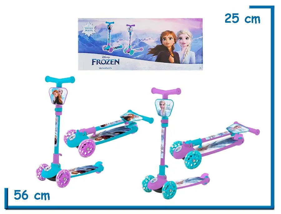 FROZEN MONOPATIN 3 RUEDAS PLEGABLE SURTIDO