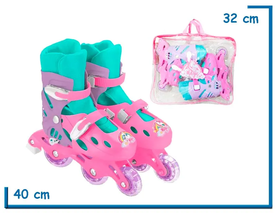 TINY ROLLERS FUCSIA TALLE 30-33 EN BOLSO