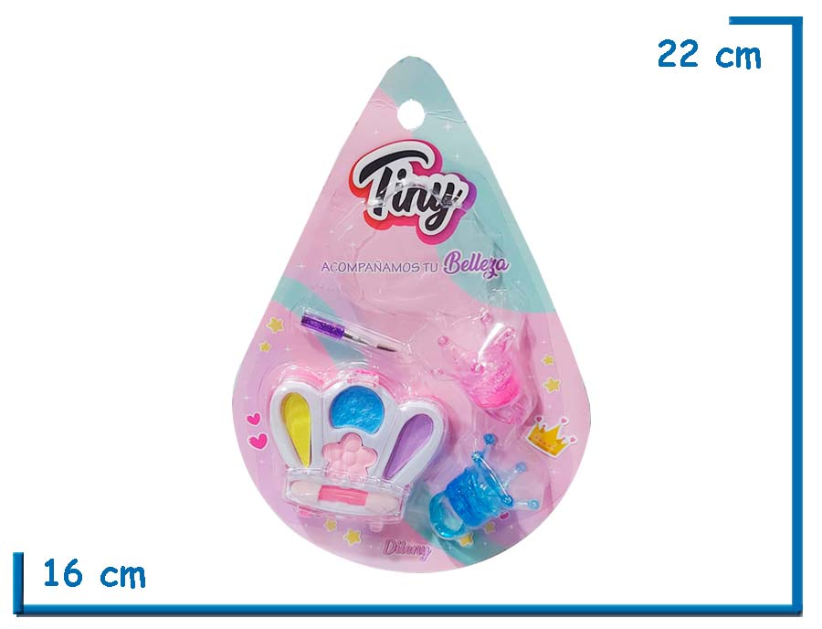 TINY MAKE UP PUPA Y ANILLOS CORONA EN BLISTER GOTA