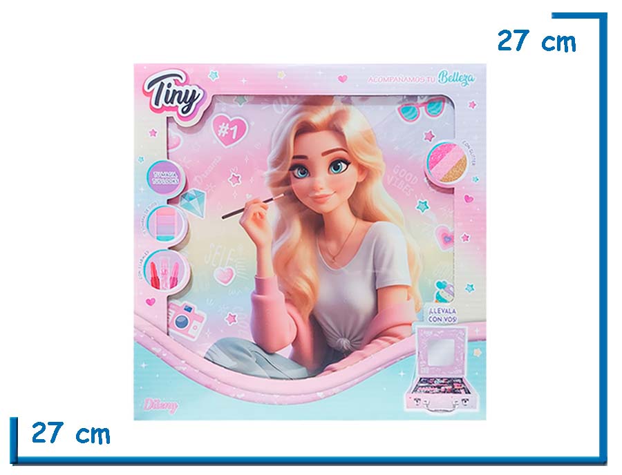 TINY FASHION MAKE UP MALETIN DE MAQUILLAJE CON ESPEJO