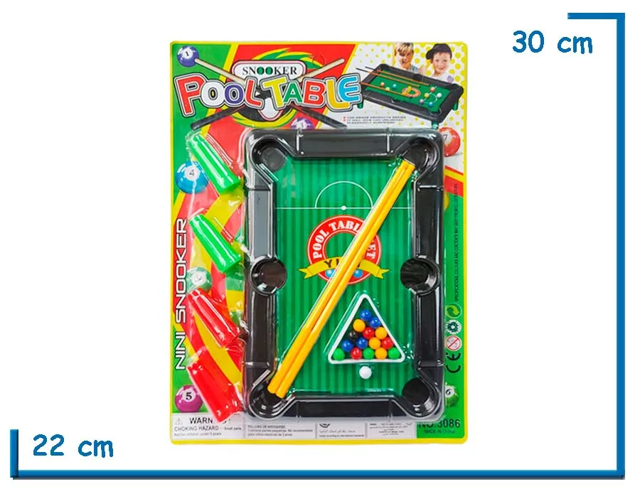 SNOOKER POOL TABLE EN BLISTER