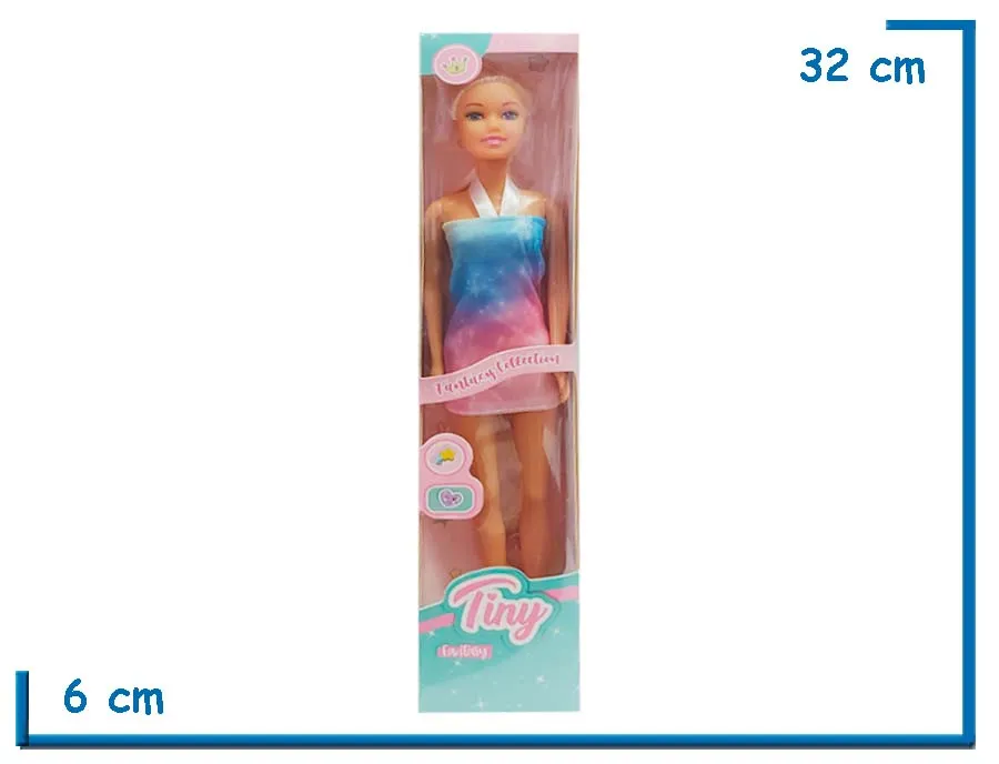 TINY FANTASY MU¥ECA VESTIDO DEGRADE MULTICOLOR
