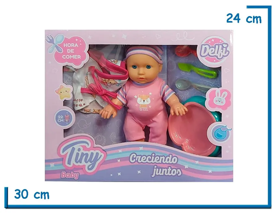 TINY BEBE HORA DE COMER ROPITA ZORRO CON ACCESORIOS