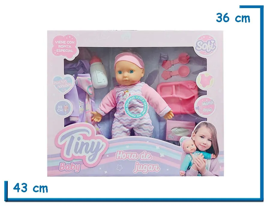 TINY BABY HORA DE JUGAR ROPA ZIG-ZAG CON ACCESORIOS Y SONIDO