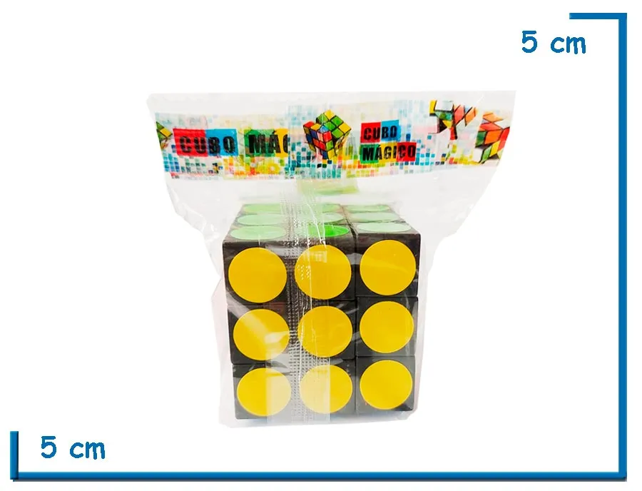CUBO MAGICO PUNTOS 3X3X3 EN BOLSA
