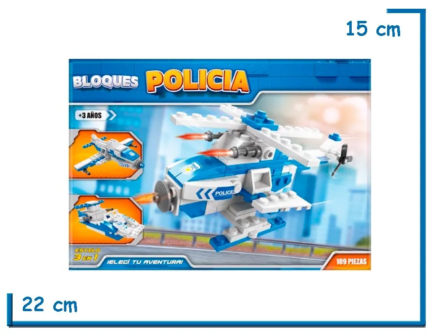BLOQUES POLICIA 3 EN 1 109 PZS