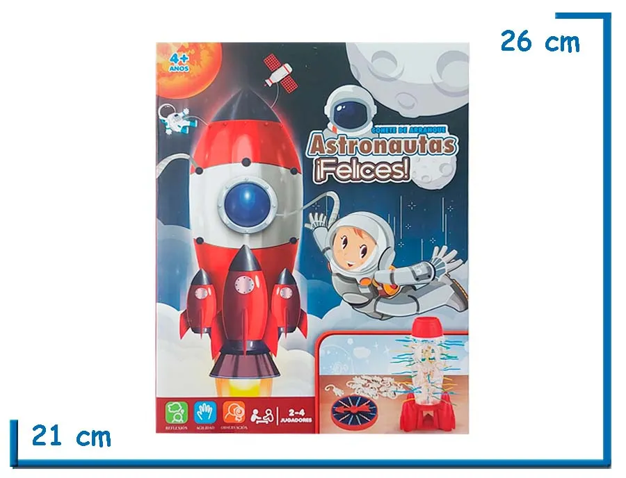 COHETE DE ARRANQUE ASTRONAUTAS FELICES JUEGO DE MESA