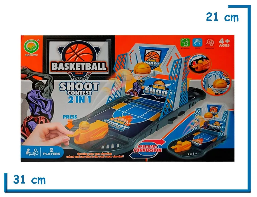 BASKETBALL SHOOT CONTEST 2 IN 1 JUEGO DE PUNTERIA